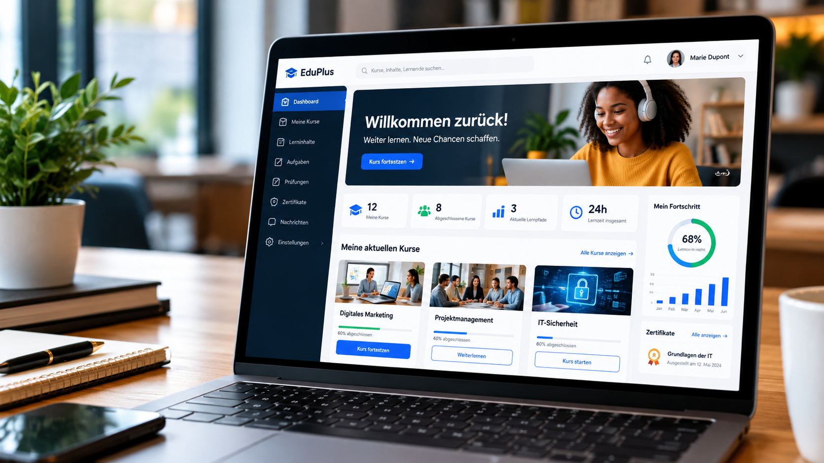 digitales lernmanagementsystem für moderne weiterbildung