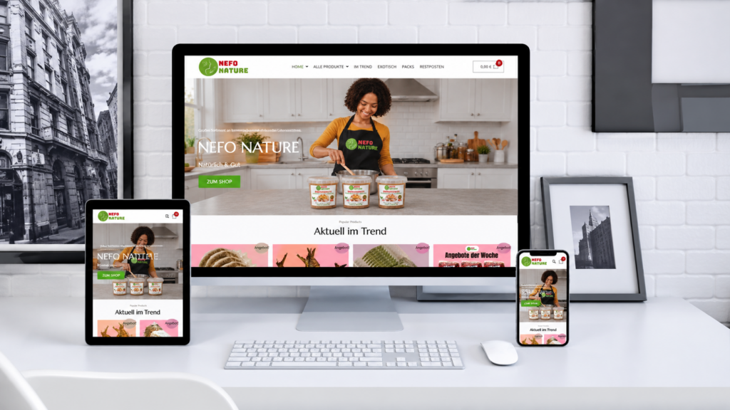 E-Commerce-Shop für afrikanische Lebensmittel - Nefo Nature e commerce shop für afrikanische lebensmittel nefo nature
