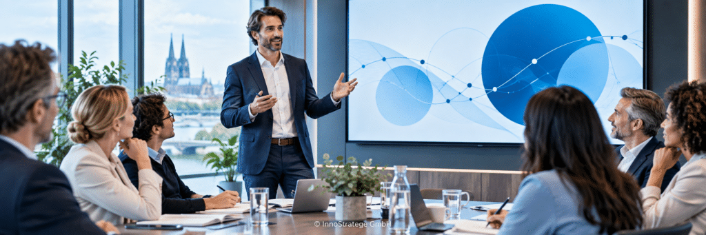 engagierendes business seminar im konferenzraum 4