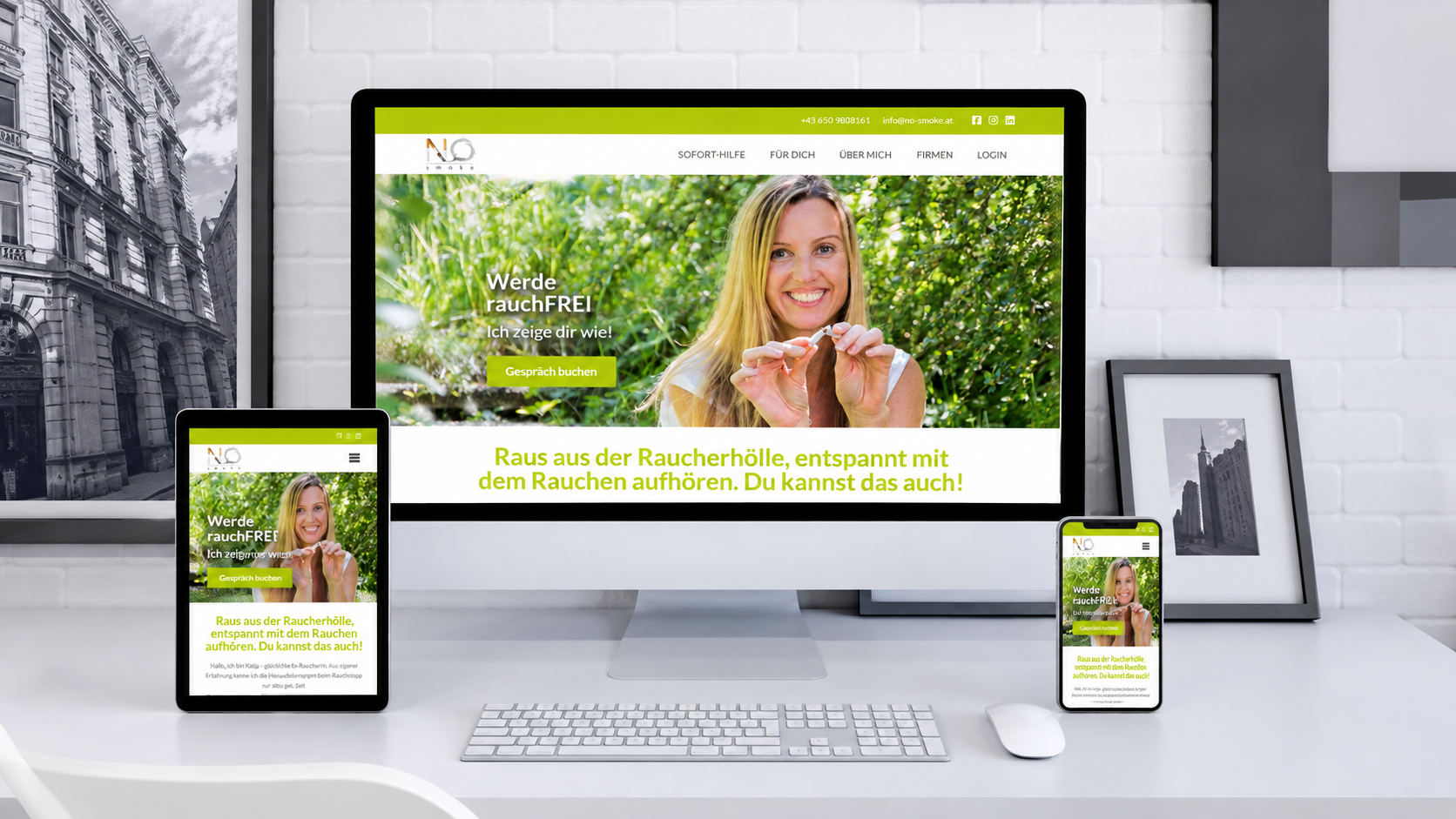 espace de travail avec site anti tabac responsive Conversion- und Sales-Funnel-Optimierung für nachhaltiges Umsatzwachstum